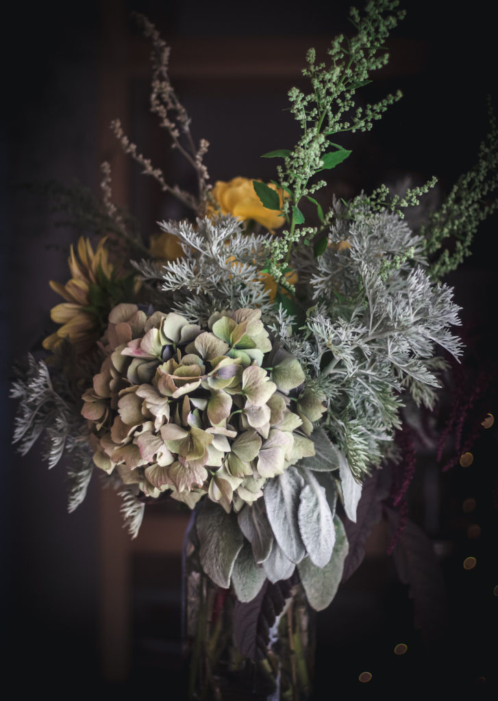 hydrangea flower arrangement
