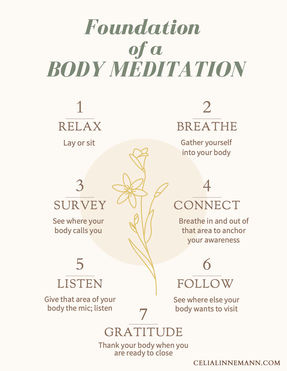 Body Meditations made simple: The foundations of an Embodiment Practice