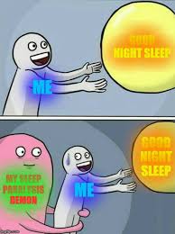 sleep paralysis meme